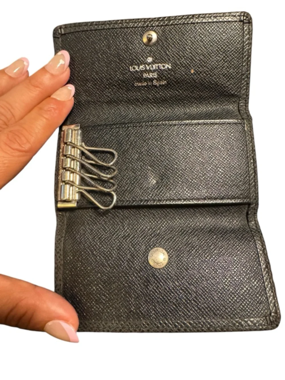 Vintage Louis Vuitton Key Cles Holder Black